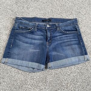 Flying Monkey Womens Cuffed Denim Jean Shorts Stretch Made In USA Size 26